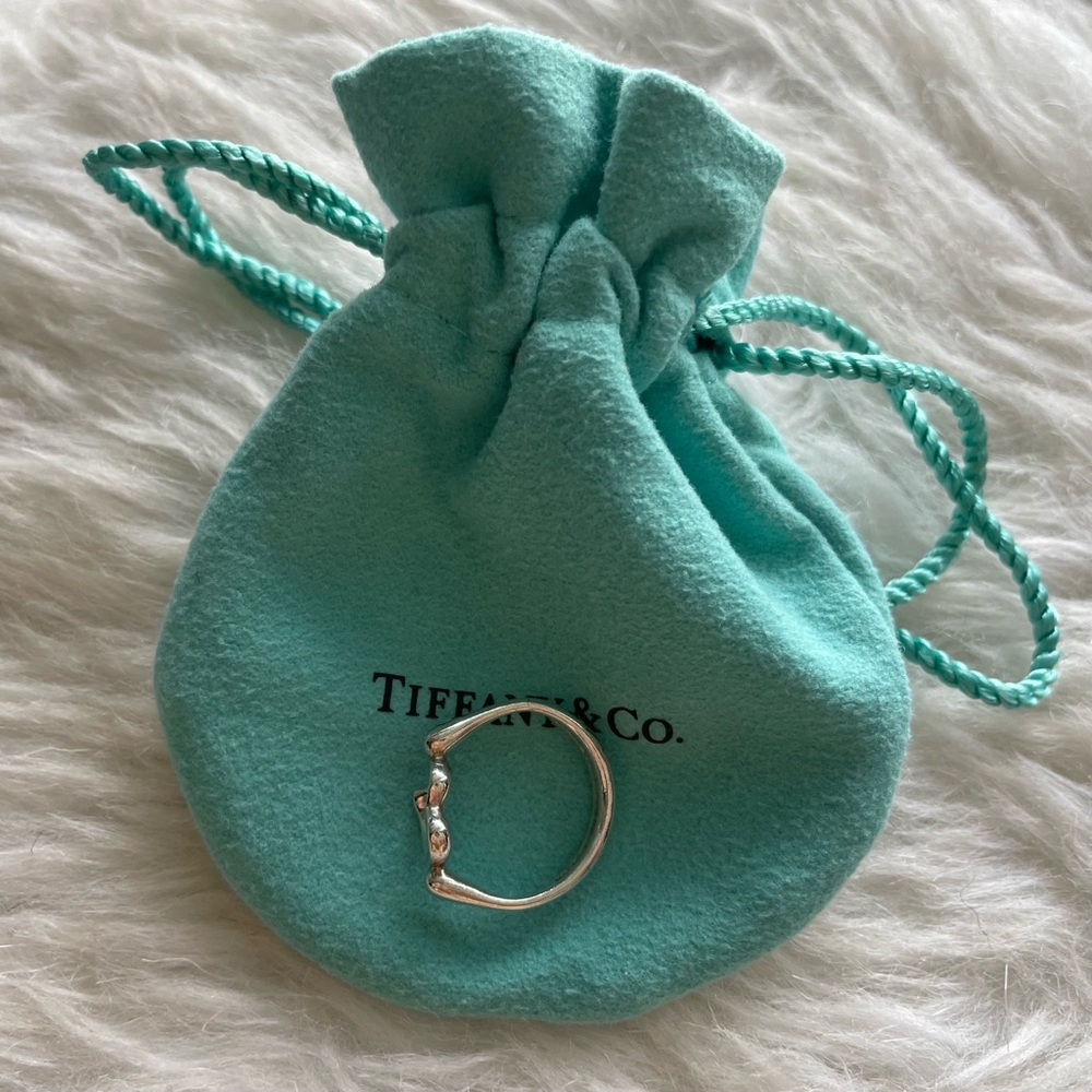 Tiffany and Co. Open Heart Ring Size 4 - Picture 4 of 14